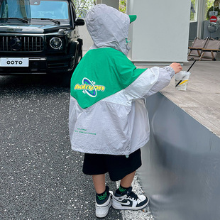 Boys' Sunscreen Clothing Summer Thin Sunscreen Clothing Coat 2025 New Children's Summer Outdoor Clothing for Large Children and Boys