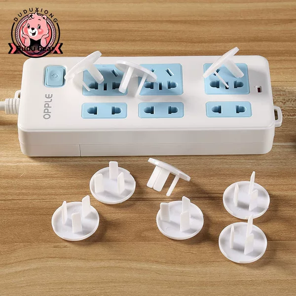 Factory Direct Sales Baby Anti-Shock 3-Pin Three-Hole Power Socket Cover Kids Safety Socket Protective Cover