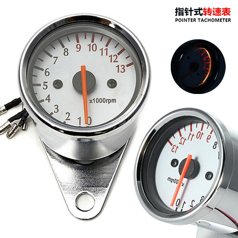 Factory direct selling motorcycle modification pointer speed table 1.3/16,000 to white fashion instrument
