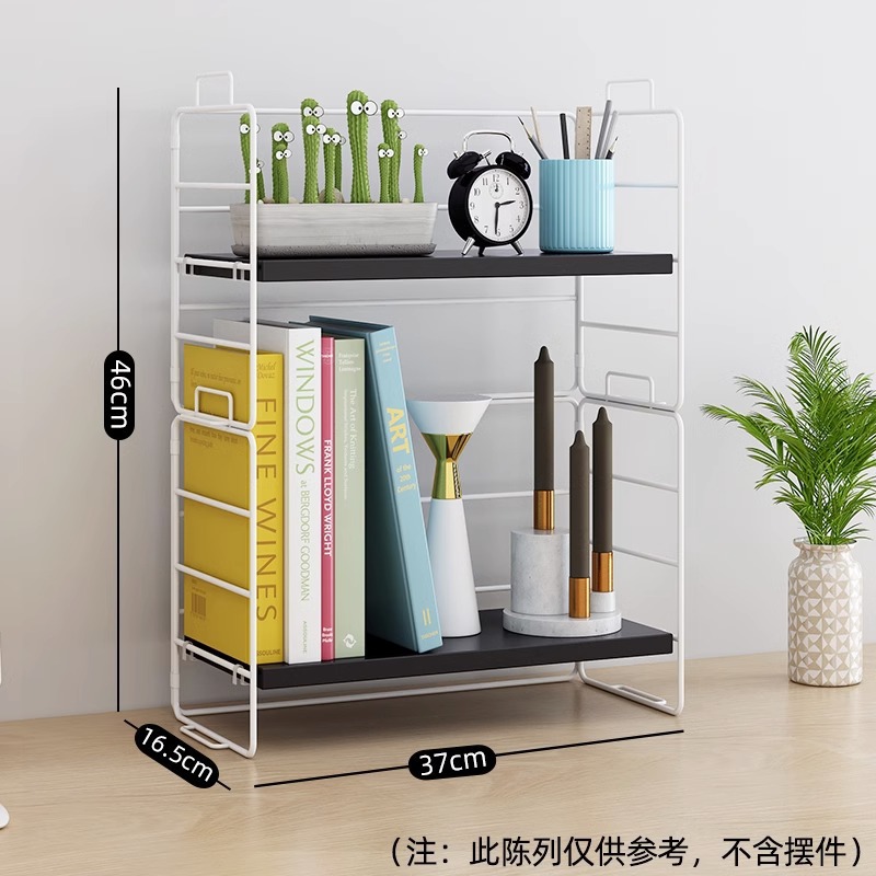 더블 레이어 37X17X46CM 블랙 화이트 랙