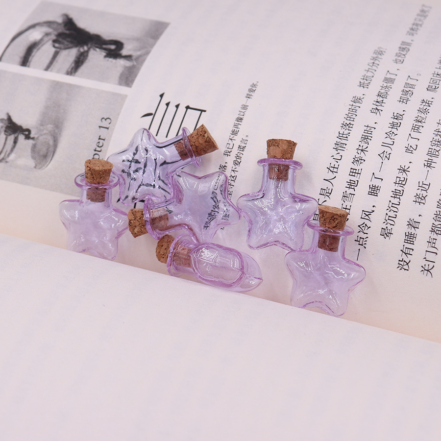 5g Weight Ornaments Jewelry Making Type 2.5-3CM Jewelry Making Size Drift bottle Classification 1 Piece Quantity Wooden plug, Glass Material Geometric Pattern Simple Style Style 1 Piece 2.5-3CM Wooden Plug Glass Geometric Drift Bottle 16