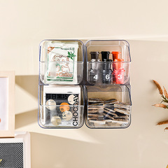 Home Wall-Hanging Tea Bag Storage Box Multi-functional Transparent Storage Shelf Office Tea Room Desktop Coffee Display Stand
