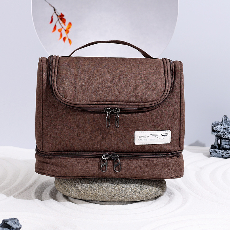 Nuevo estilo silencioso viento húmedo y seco separación bolsa de almacenamiento bolsa de lavado de viaje cosméticos bolsa de almacenamiento portátil bolsa de cosméticos al por mayor