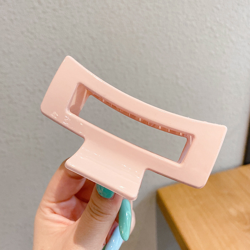 Clip de pelo de gran tamaño esmerilado simple Cabeza trasera updo horquilla de alto grado tiburón clip horquilla tocado al por mayor