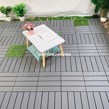 塑木地板户外室外露台庭院拼接木塑板公园花园阳台工程木地板防腐