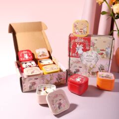 傑勝香薫-クロスボーダーカラー方糖兎缶香薫ろうそく卸売り高級感プレゼントお土産高颜値