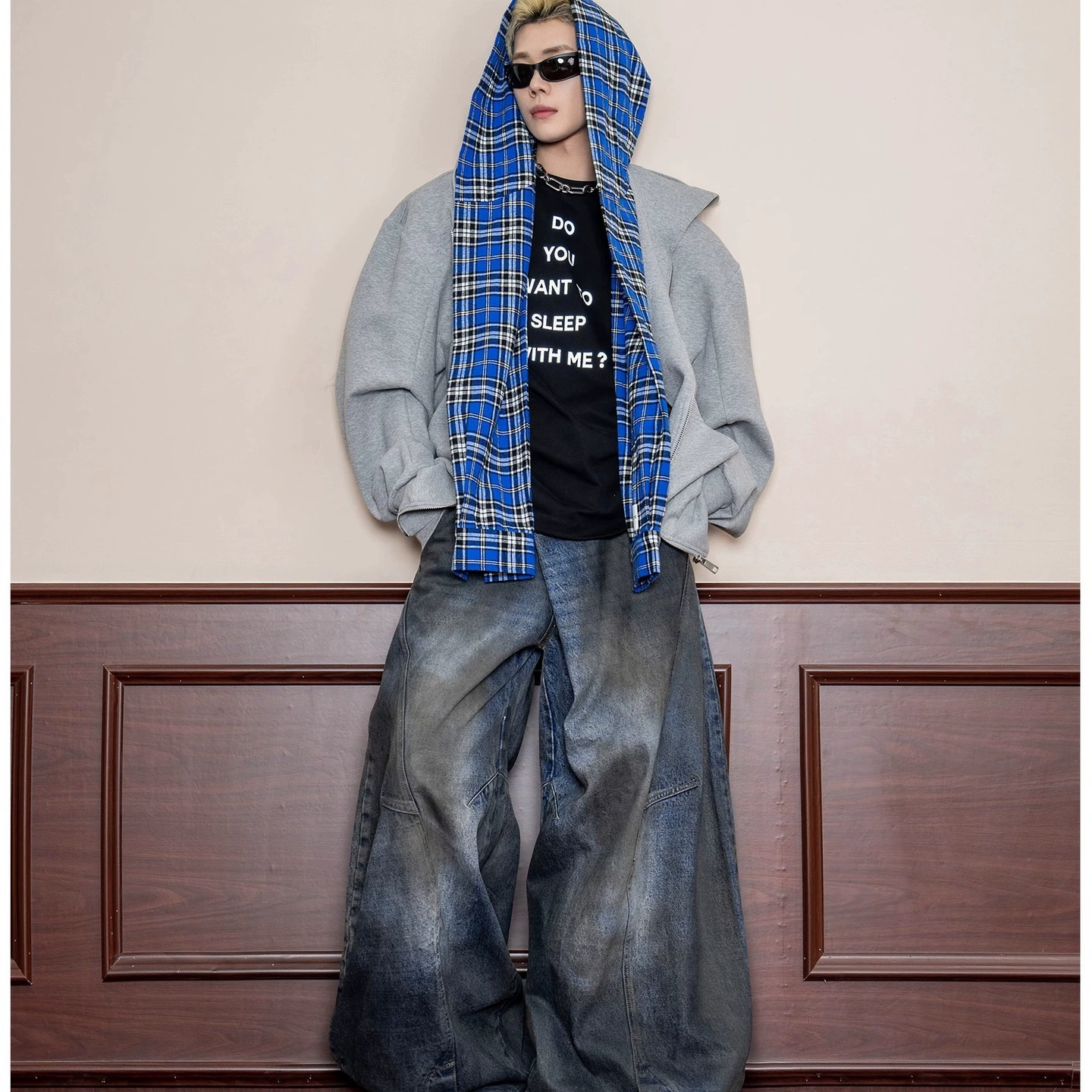 Осенние джинсы, брюки-дизайн, oversize, тренд сезона
