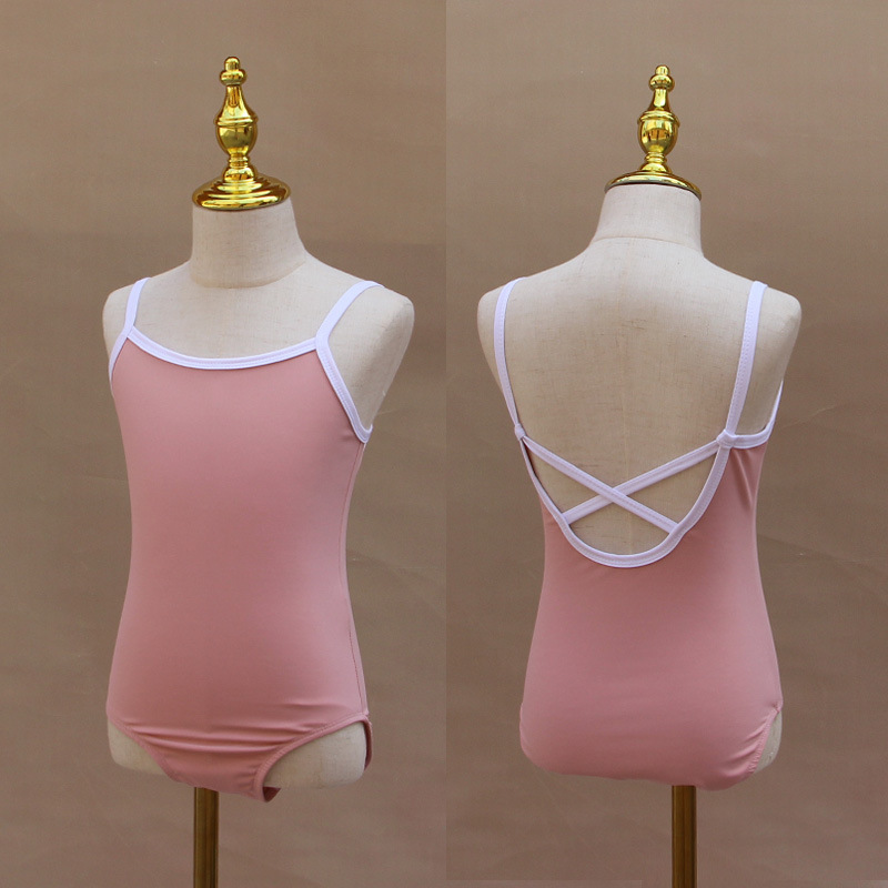 子供のダンス服の女の子の夏のストラップの連体服の幼児の練習の体操服のバレエの試験級の演出の形の服|undefined