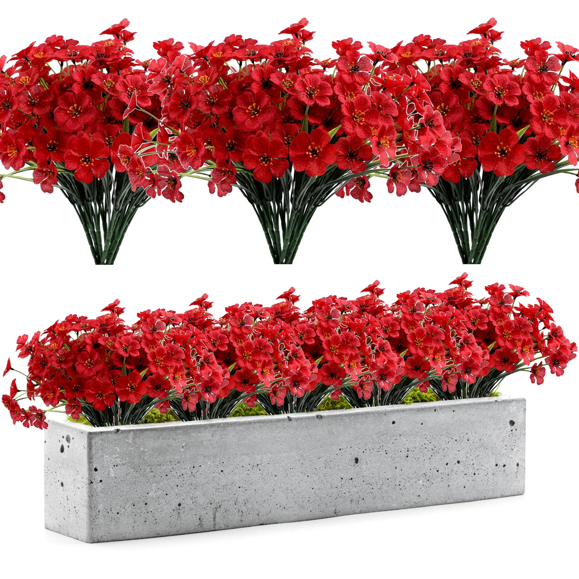 Cross-border artificial flower spring grass violet plastic fake flower plant green plant home wedding decoration outdoor ornaments wholesale