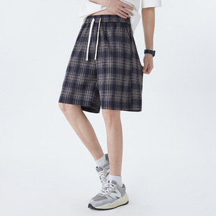 Spring and Summer Shorts Trendy Brand Thin Unisex Casual Couple Wear Five-Point Shorts-Wh-001