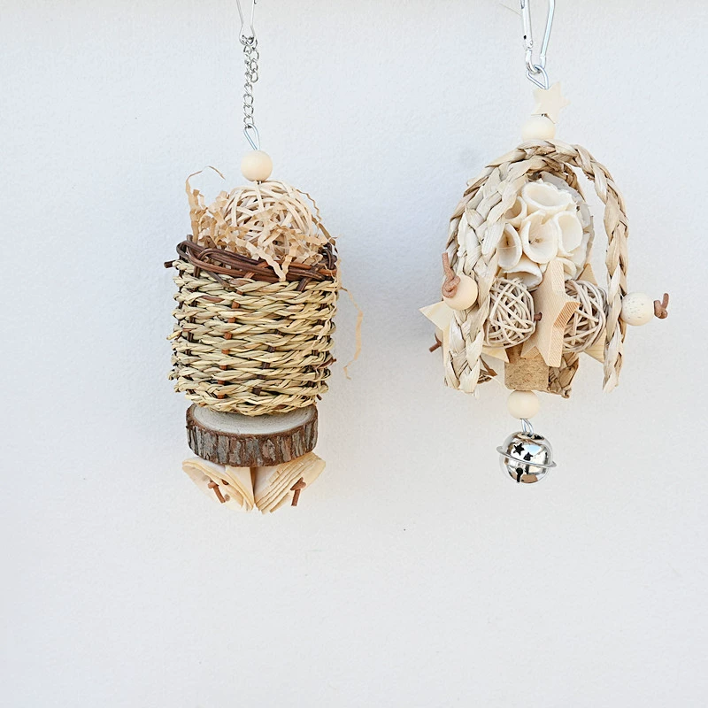 Птицы-попугаи Ткань для кормления, натуральная трава