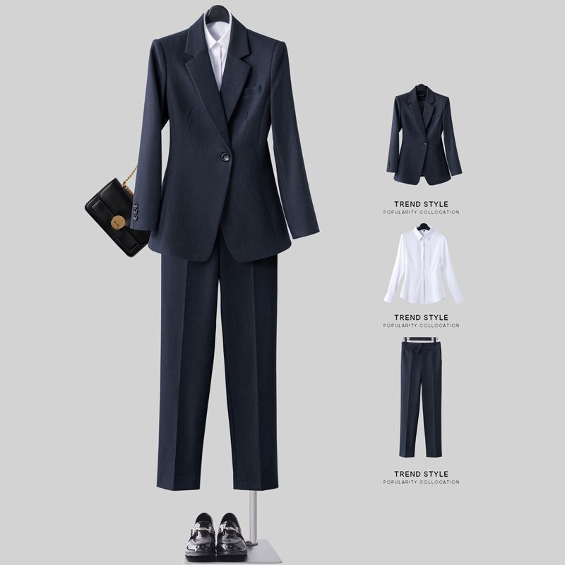 【高级手感】女春秋西装套装公务员正装职业小西装工作服职场穿搭|undefined