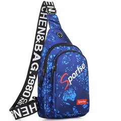 Trendy Fashion Crossbody Bag Waist Bag for Men Sports Fitness Travel Waterproof Nylon Material Simple Business Bag New Style