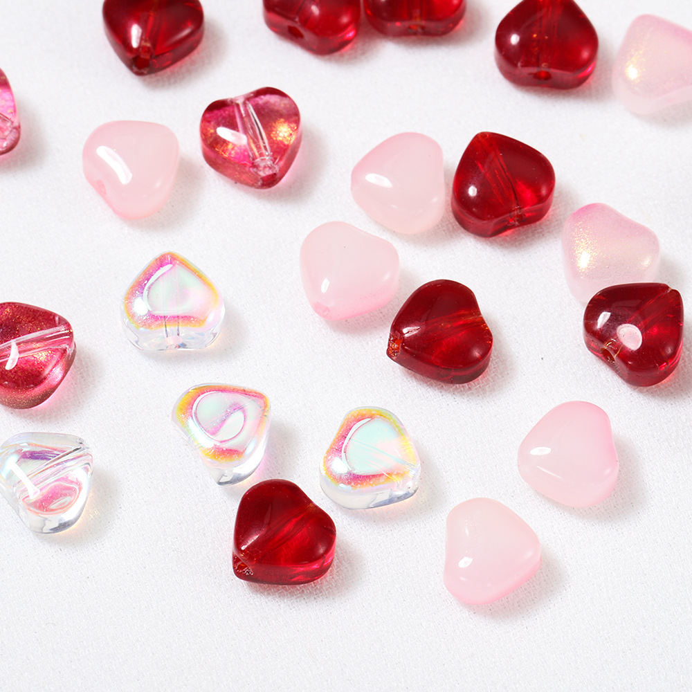6g Weight Beads Jewelry Making Type Diameter 6 mm Jewelry Making Size DIY Jewelry Accessories Classification Hole 1~1.9mm Hole Size 20 PCS/Package Quantity Glass, glass Material Heart Shape Pattern Sweet Style 20 PCS/Package Diameter 6 Mm Hole 1~1.9mm Glass Glass Heart Shape DIY Jewelry Accessories Beads 4