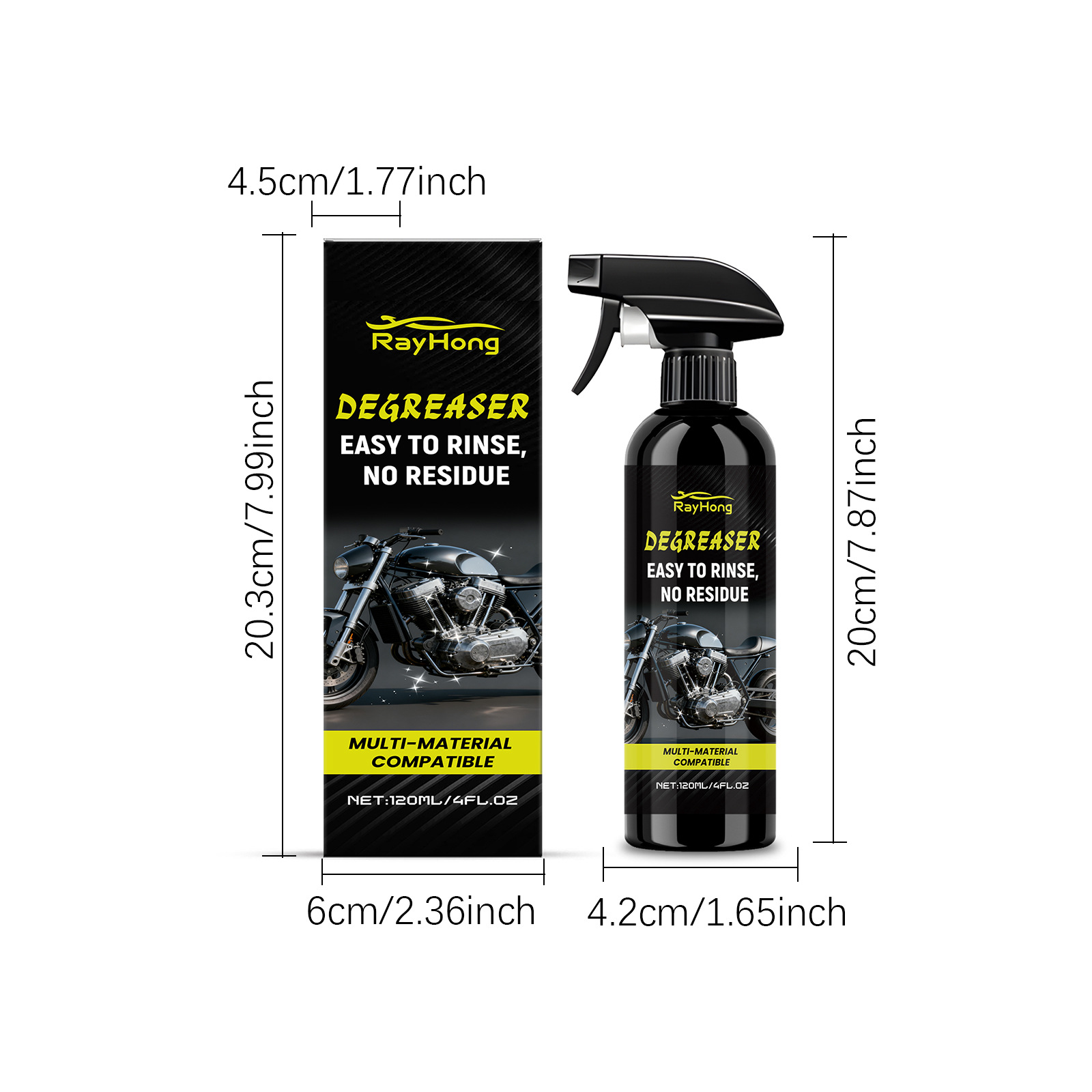 Rayhong Car Wash Liquid, Motorcycle Cleaning Tire Stain Removal, Maintenance and Daily Care Cleaner