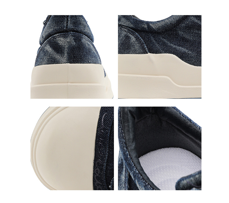 Women's Mickey Mouse Platform Canvas Trainers Height Increasing_voghion.com