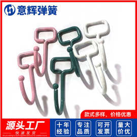 定制弹簧厂直供喷塑大挂钩 4mm/3.7mm/3.5mm 门后大钩子衣帽钩子