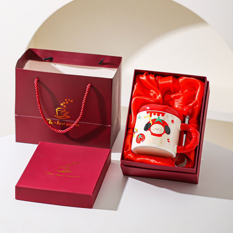 Tazas de cerámica de marcas, tazas de agua lindas, tazas de regalo de cumpleaños con tazas de café cubiertas, tazas de desayuno