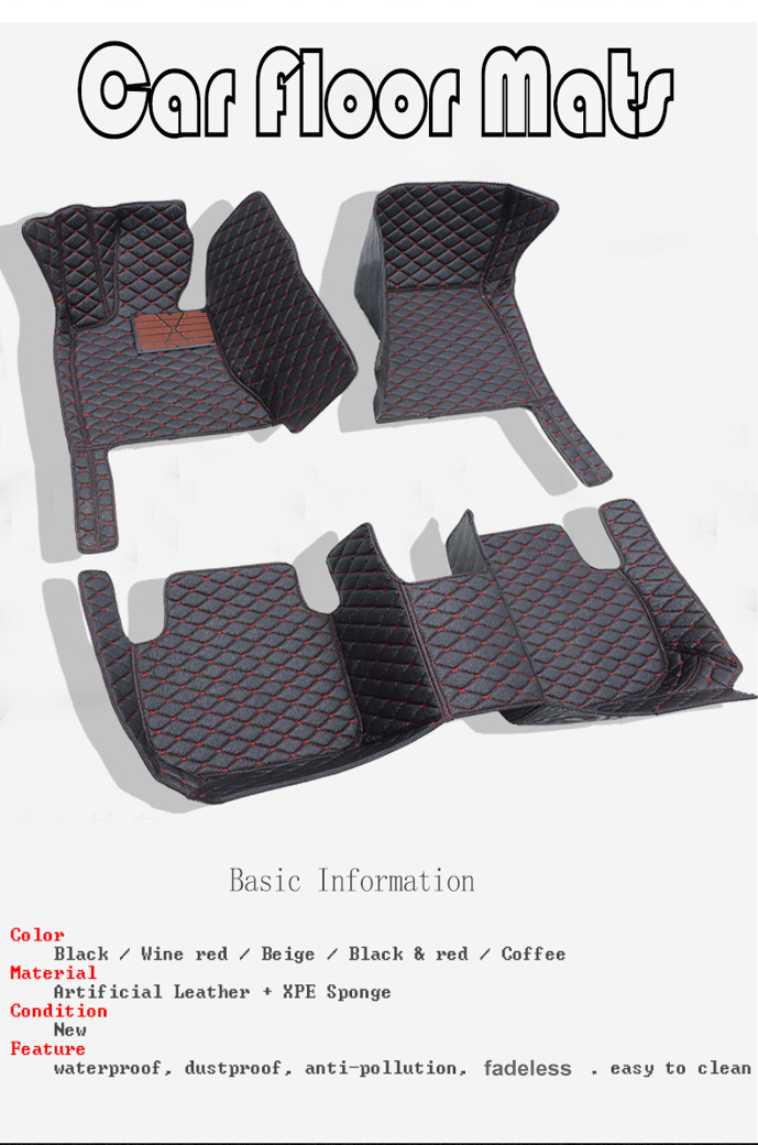 Cross-Border Foreign Trade Car Floor Mats, Full Surround, Right-Hand Drive, Right Titanium Hong Kong Version Car Floor Mats, Factory Direct Supply