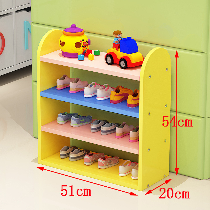 靴ラック多層一体型子供靴ラックベビー小さなかわいいカラフルな靴キャビネットシンプルな幼稚園収納ラックホット|undefined