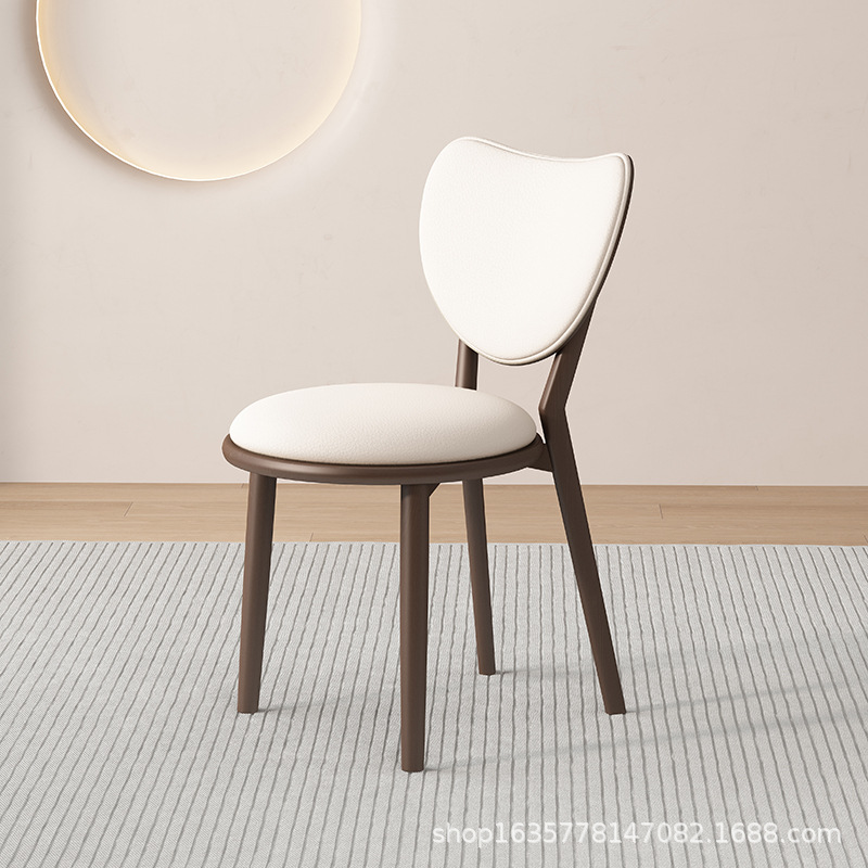 Sillas de comedor de madera sólida, sillas de comedor caseras, restaurantes retro, hoteles, sillas simples, sillas de comedor casuales, sillas de amor