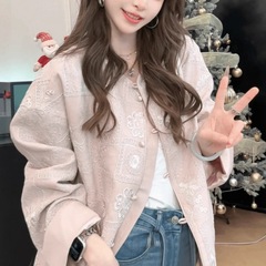 新中式改良重工镂空外套女2025秋季新款国风上衣别致超好看开衫潮