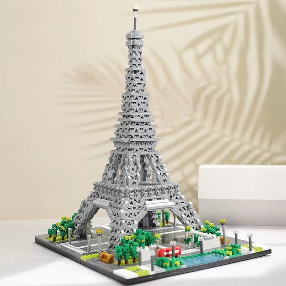 Совместимо с LEGO LZ8002 Парижская Эйфелева башня архитектурные креативные сборные блоки игрушки украшения оптом через границу