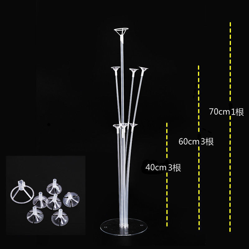 Nuevo alargado flotante banquete de boda Decoración de cumpleaños soporte de exhibición suministros de diseño mayor mesa de globo columna flotante