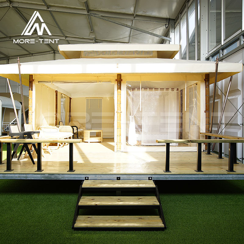 东南亚风格芭提雅酒店帐篷 营地野奢帐篷酒店 模块化结构篷房