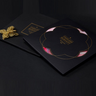 Red packing box advanced Silk Scarf gift box silk scarf stockings underwear color box hollow black silk scarf packaging