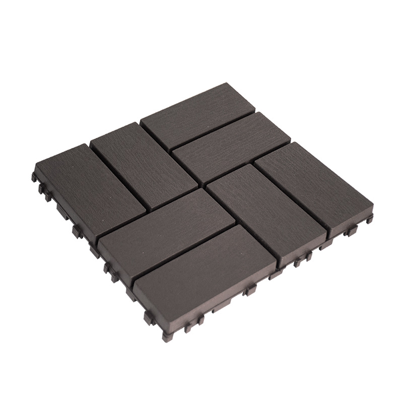 Suelo de Plástico PP de Ocho Piezas, Autoadhesivo, Apto para Balcones, Pasillos y Escaparates, Antideslizante para Exteriores.