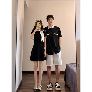 Couple outfit new female dress French 2025 a generation of hair