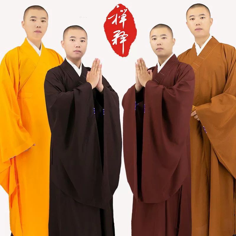 Монашеская ряса (Zhuyun) хайцин для мирян, унисекс, традиционный крой, размеры 35–44