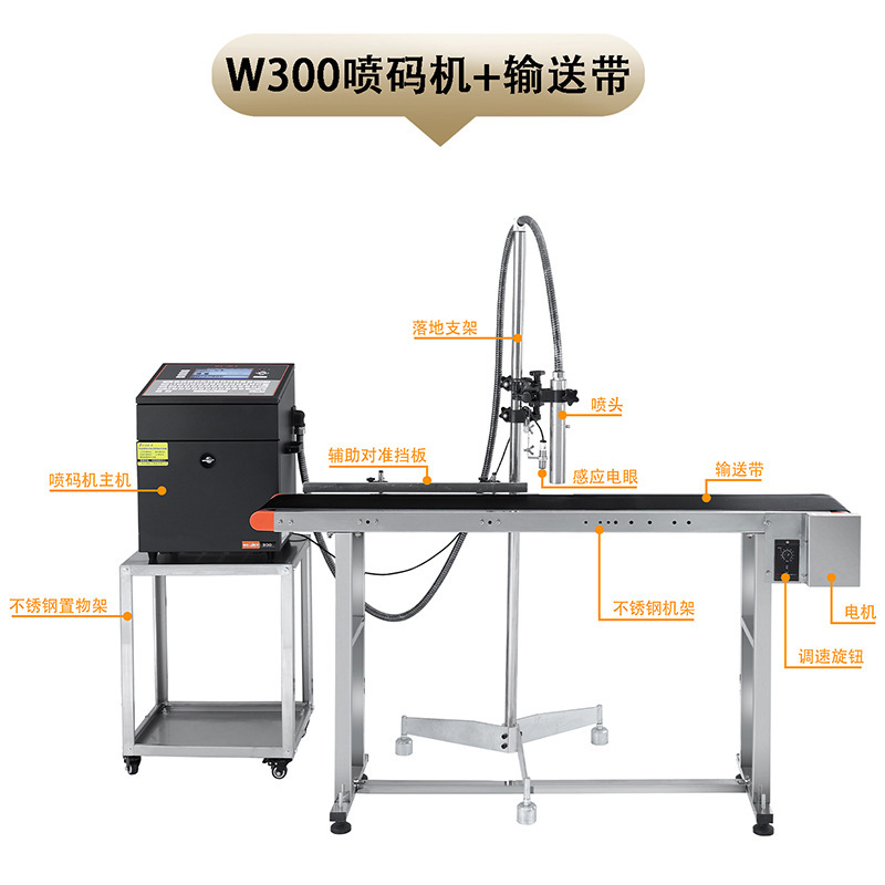 钜码W300小字符点阵墨水喷码机流水线自动生产日期打码机厂家批发|undefined