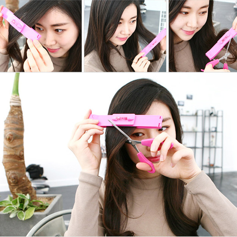 Set de tijeras para flequillo DIY, herramientas de peluquería, tijeras planas, ideal para uso en casa