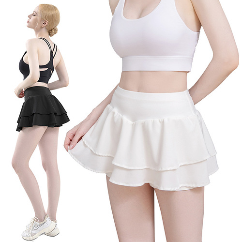 Amazon  Short Yoga Sports Skirt for Women Running Fitness Pocket Tennis Golf Skirt Cross-border