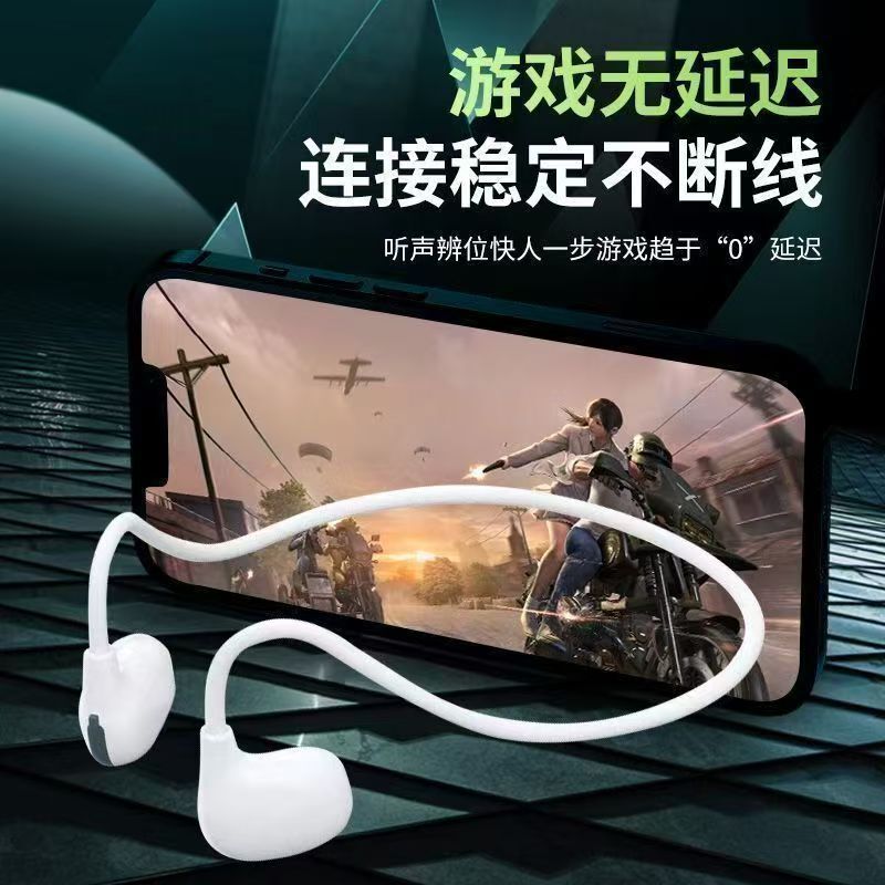 Ows Neckband Sports Bluetooth Headphones Factory New Model for Gaming and Music with Low Latency, Air Conduction, Open-Ear Design
