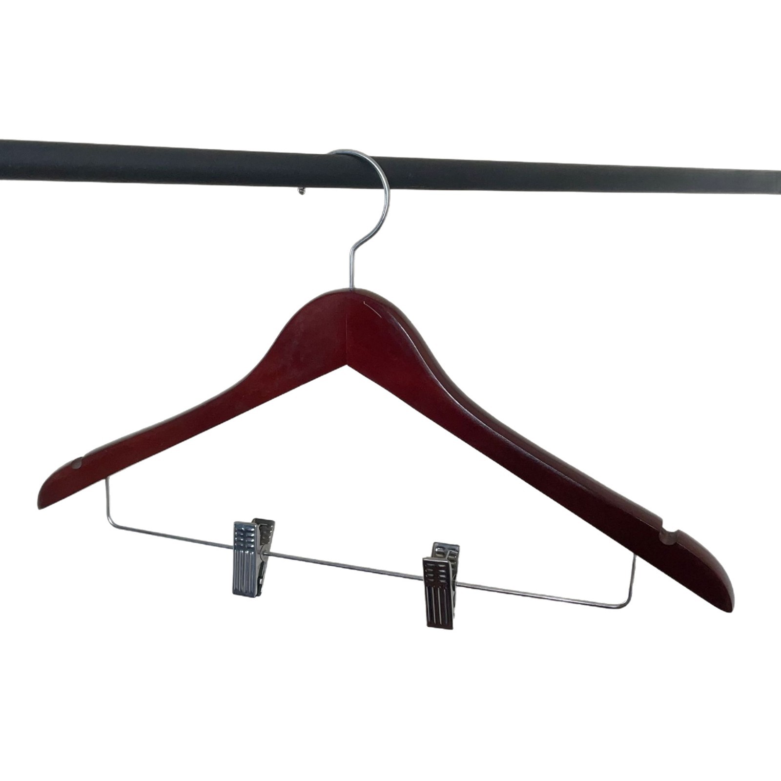 트위스트 B 클립이 포함된 레트로 컬러 1.5cm 옷걸이