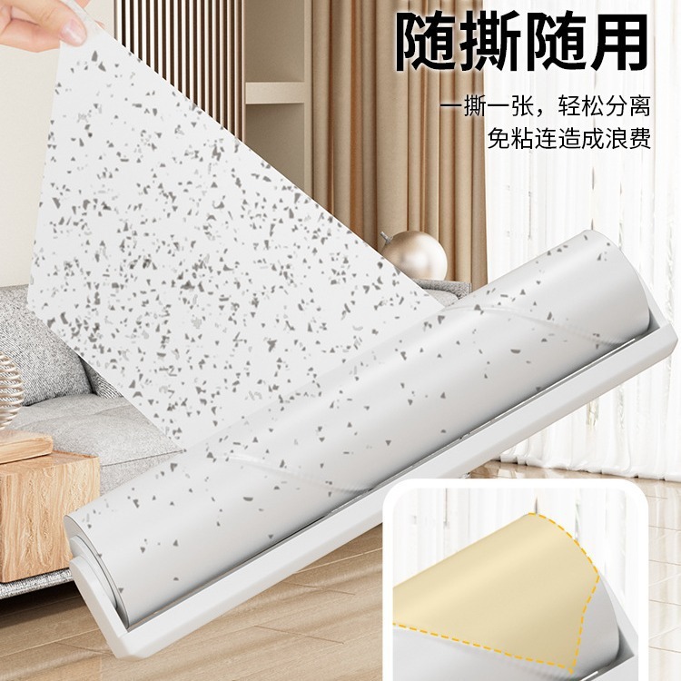 largo mango adhesivo longitud corta alargada cepillo adhesivo telescópico ropa cepillo de rodillo reemplazo de papel polvo adhesivo papel trapeador rodillo de eliminación de polvo image 1