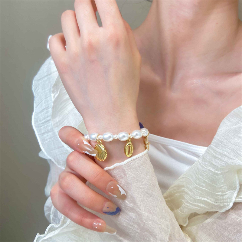 Summer Beach Ocean Series Exaggerated Starfish Necklace Women's Shell Bracelet Conch Earring Set Women_voghion.com