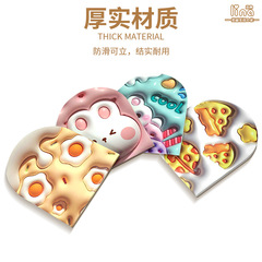 清新田園卡通紙鏡學生青少年宿舍居家化妝鏡女士美妝鏡子小台鏡