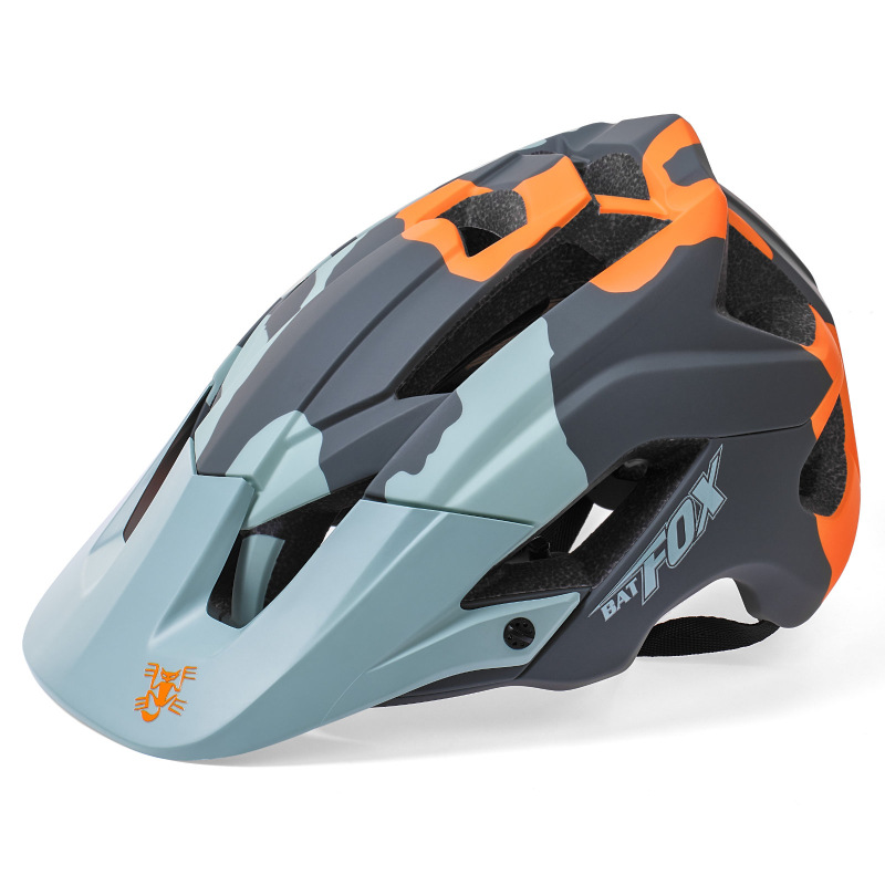 Batfox fuera de la carretera monopatín casco medio casco polea bicicleta casco protector montaña bicicleta montar casco
