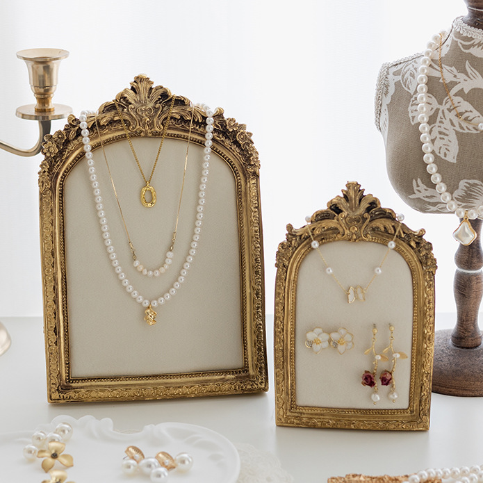 Jewelry display stand, photo frame, soft bag, necklace stand, earrings, ear stud board, jewelry display, photography props and decorations
