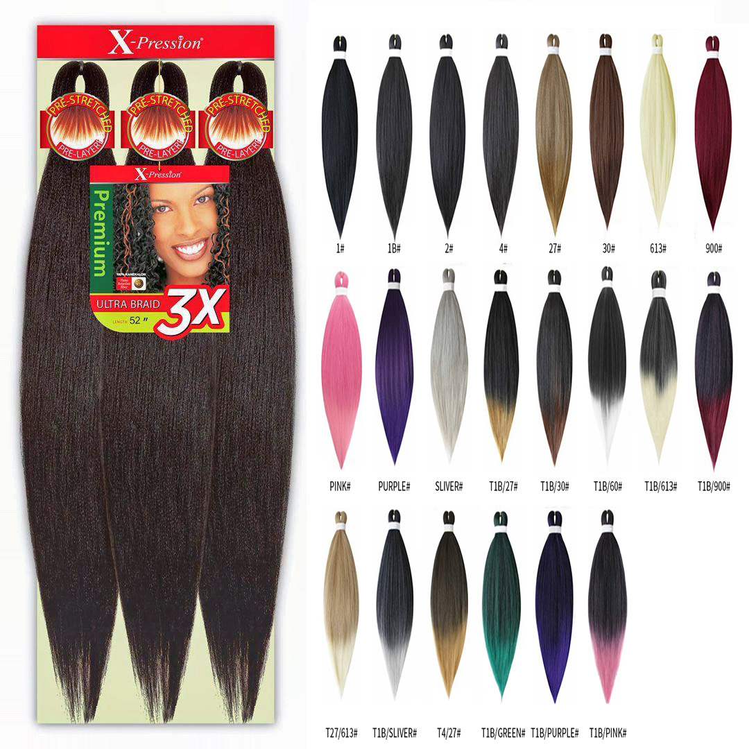 Cabello para Trenzas Africanas 3X 26 Pulgadas, Seda Nacional, Pre-estirado image 1
