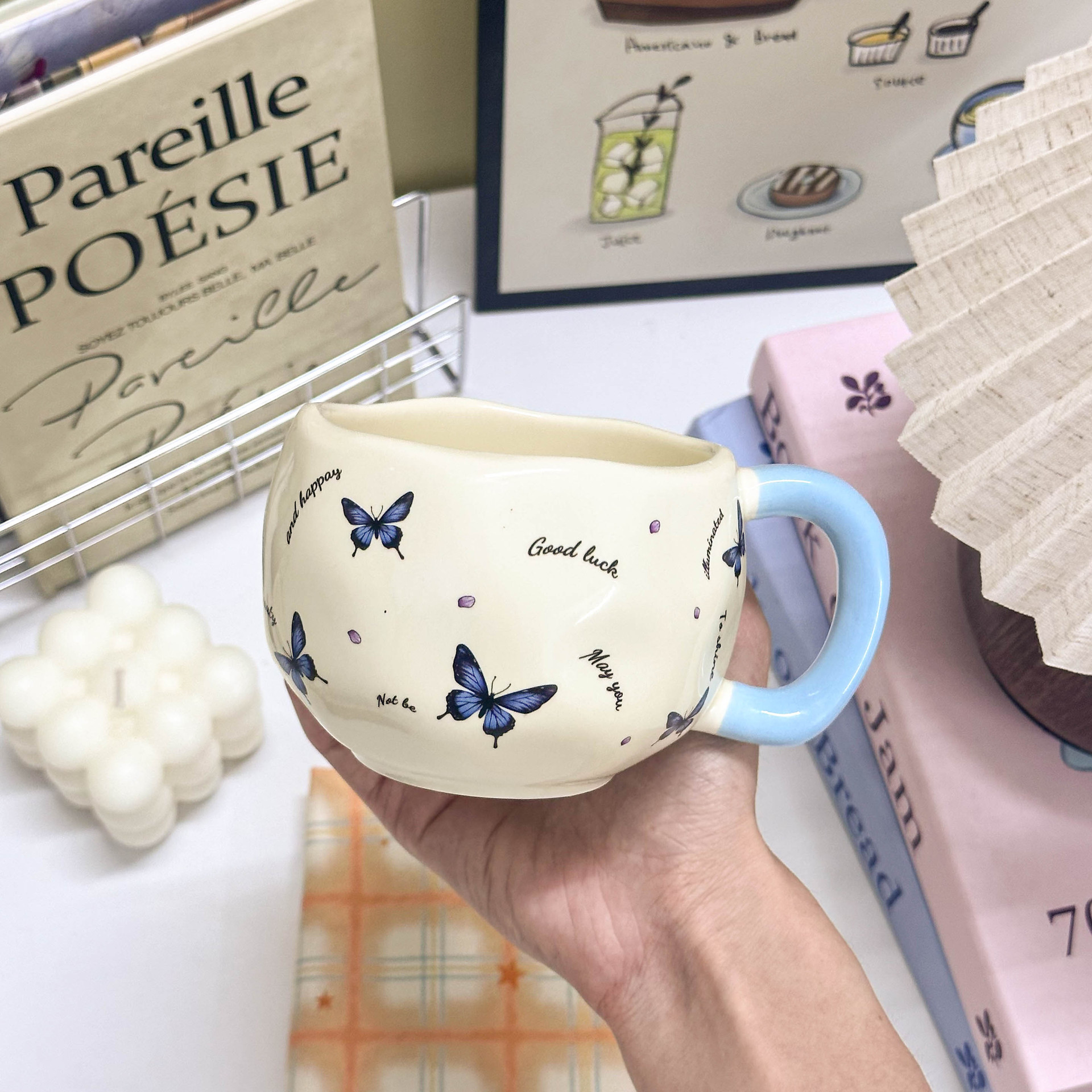 Highly Stylish Women's Home Milk Office Creative Coffee Cup, Design-oriented High-end Ceramic Mug_voghion.com