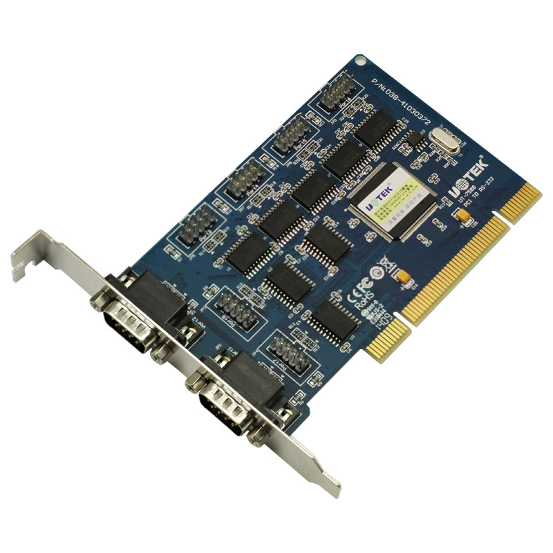 Yutai UT-7588 PCI карта расширения на 8 портов RS232, многопортовая консольная плата с терминалами DB9