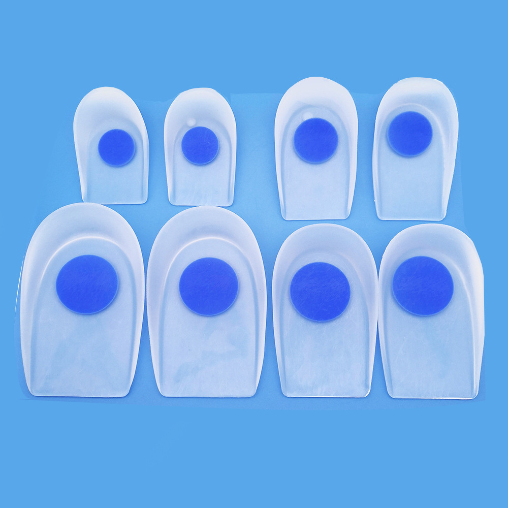Aumento de la altura interior a prueba de golpes Plantilla de silicona transparente hombres y mujeres anti-dolor resistente a la presión talón cómodo almohadilla de tamaño medio almohadilla de silicona cuatro estaciones almohadilla completa