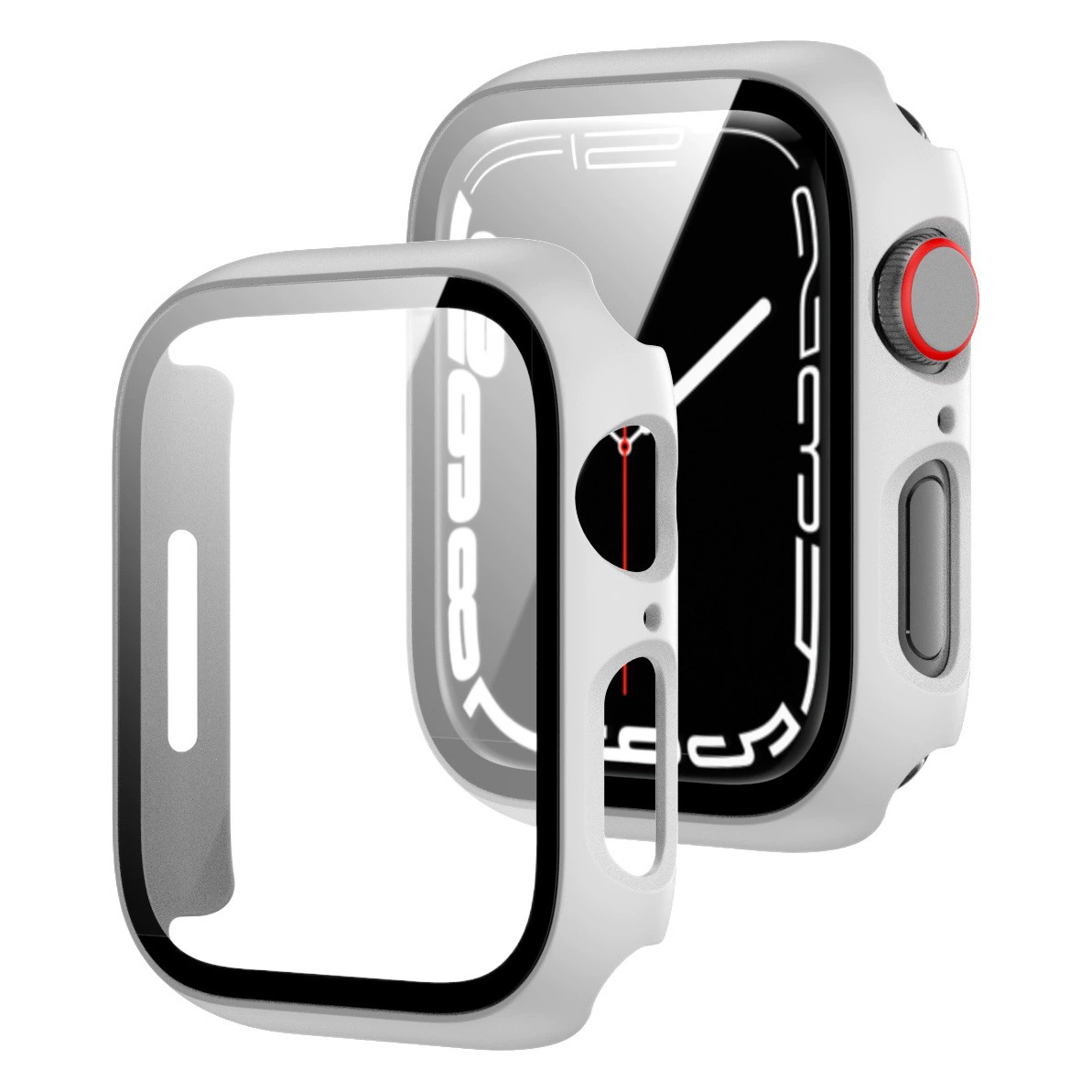 Подходит для Apple Watch 11 всех моделей, чехлы для Apple Watch, матовый чехол из поликарбоната с интегрированной защитной пленкой, полностью закрывающий корпус.