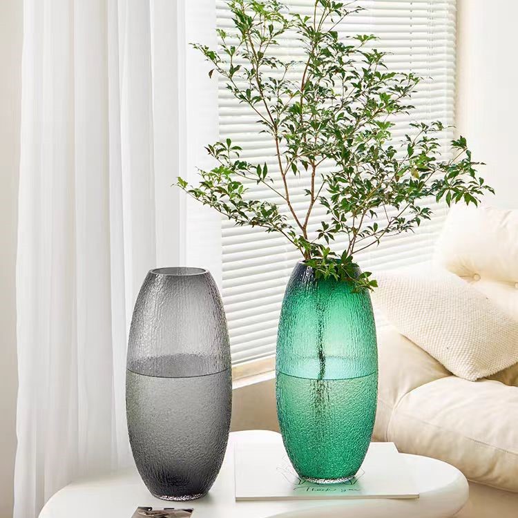 Botílica de vidrio Bodhisattva agua botánica rica bambú borracho reloj colgante de madera para el hogar decorados de flores hechos a mano