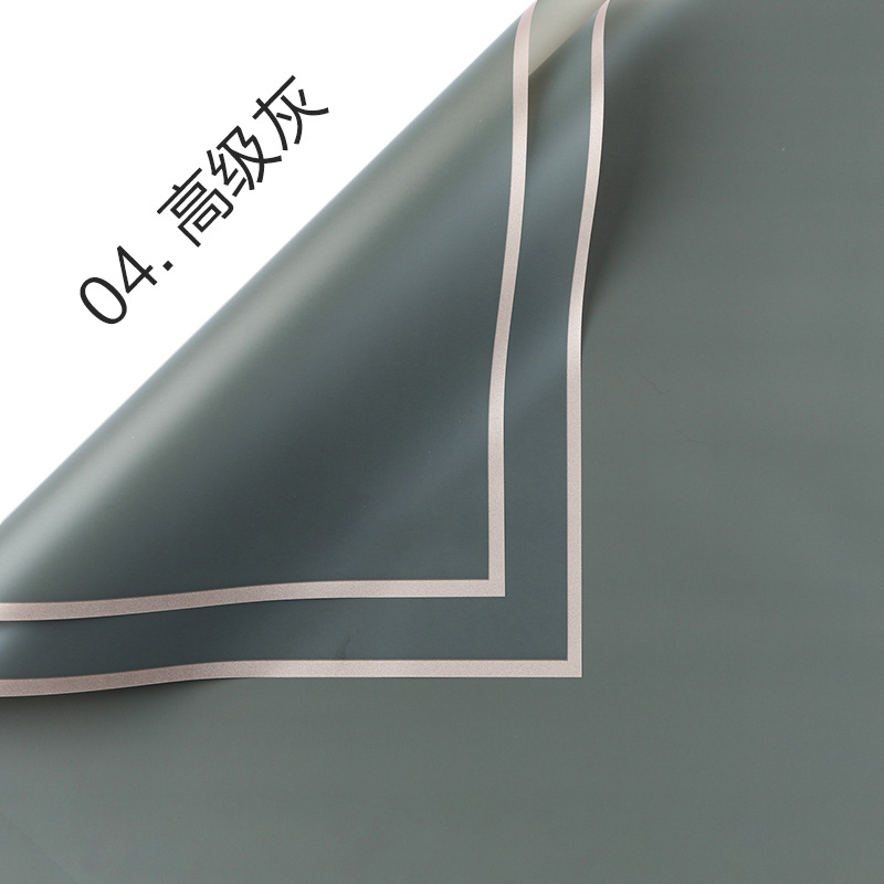 Película de gelatina Papel de embalaje impermeable al por mayor Material de embalaje de ramo de sensación de alta calidad Arte floral Phnom Penh Papel de embalaje de flores mate